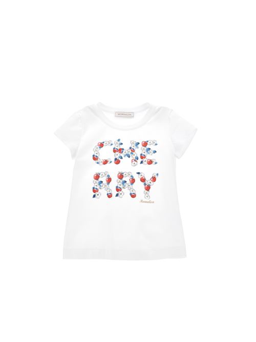 T-shirt bambina, con stampa cherry. MONNALISA | 11A603 12010099